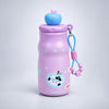 Pink Cat, Fruit Pop Series, sleek Stainless Steel Water Bottle with Infuser attachment for Kids, 400ml