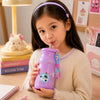 Pink Cat, Fruit Pop Series, sleek Stainless Steel Water Bottle with Infuser attachment for Kids, 400ml