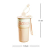 Pink Ombre Shaded Stainless Steel Tumbler Water Bottle | 550ml