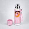 Pink White Game Design, Stainless Steel Thermos & Water Bottle for Kids, 600ml