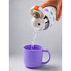 Purple Checks Cup Lid Design, Sleek Stainless Steel Thermos & Water Bottle for Kids, 350ml
