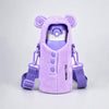 Purple Bear Design,
Two Lid Series with Plush Cover, Stainless Steel
Water Bottle & Hot thermos flask for
Kids and Toddlers, 500ml