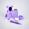Purple Bear Design,
Two Lid Series with Plush Cover, Stainless Steel
Water Bottle & Hot thermos flask for
Kids and Toddlers, 500ml