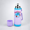 Purple Blue ,Water Swim Design, Stainless Steel Thermos & Water Bottle for Kids, 600ml