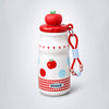 Red Apple, sleek Stainless Steel Water Bottle with Infuser attachment for Kids, 400ml