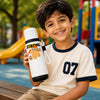 Strong Workout Design, Stainless Steel Thermos & Water Bottle for Kids, 600ml