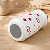 White Red Apple Design, Stainless Steel Dual Lid Water Bottle for Kids, 500ml