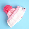 3Pcs Pink Bunny Rabbit Matching Beanie Winter Cap, Mufflers And Gloves Set | 5-10 Years