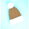 Brown Santa Christmas Themed Woolen Winter Cap Beanie | 3-10 Years