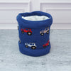 2Pcs Dark Navy Cars Themed Beanie Winter Cap With Matching Neck Cuff Style Muffler | 5-10 Years