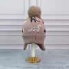 Little Surpise Box , 2Pcs Brown Dino Themed Beanie Winter Cap With Matching Neck Cuff Style Muffler | 5-15 Years