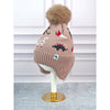 Little Surpise Box , 2Pcs Brown Dino Themed Beanie Winter Cap With Matching Neck Cuff Style Muffler | 5-15 Years