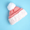 2Pcs Peach Unicorn Themed Beanie Winter Cap With Matching Long Style Neck Muffler | 4-10 Years