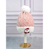 2Pcs Pink Santa Christmas Themed Winter Cap Beanie With Matching Long Style Neck Muffler | 3-10 Years