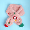 2Pcs Pink Santa Christmas Themed Winter Cap Beanie With Matching Long Style Neck Muffler | 3-10 Years