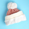 2Pcs Pink Santa Christmas Themed Winter Cap Beanie With Matching Long Style Neck Muffler | 3-10 Years