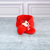 2Pcs Red Nose Reindeer Themed Winter Cap Beanie With Matching Long Style Neck Muffler | 3-10 Years