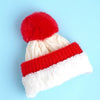 2Pcs Red Santa Christmas Themed Winter Cap Beanie With Matching Long Style Neck Muffler | 3-10 Years