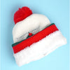 2Pcs White & Red Tree Christmas Themed Winter Cap Beanie With Matching Long Style Neck Muffler | 3-10 Years