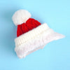 2Pcs White Santa Christmas Themed Winter Cap Beanie With Matching Long Style Neck Muffler | 3-10 Years