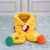 2Pcs Yellow Santa Christmas Themed Winter Cap Beanie With Matching Long Style Neck Muffler | 3-10 Years