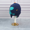 Navy 3D Head And Tail Knitten Woolen Winter Cap & Beanie | 3-10 Years