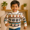 Cream Santa & Reindeer Winter Cardigan
