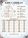 Cream Cable-Knit Winter Cardigan, Christmas Sweater for Kids