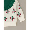 Green Ruffle Neck Floral Cardigan