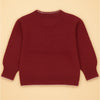 Maroon Mini Bows Knitted Cardigan