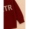 Maroon White Cardigan with Muffler