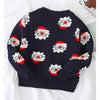 Navy Multi Santa Faces Knitted Sweater