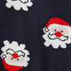 Navy Multi Santa Faces Knitted Sweater