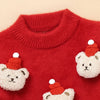 Red Teddy Cap Cardigan