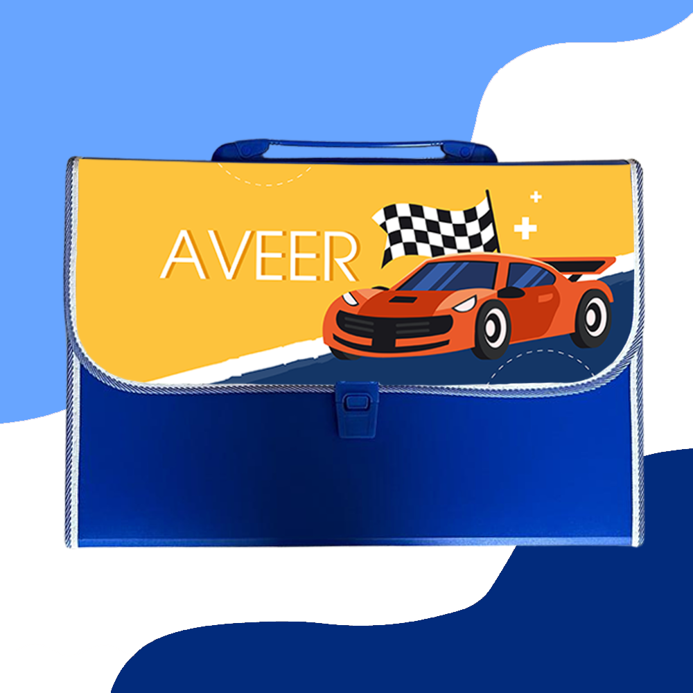 File Folder Racing Cars Personalised Expanding Folder | Let's Race – mumma.com