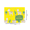 Personalised Gift Notecards | Llama Yellow
