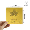 Personalised Golden Gift Tag | Maple Leaf