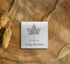 Personalised Silver Gift Tag | Maple Leaf