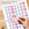 Round waterproof name labels - Mermaid Magic