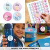 Round waterproof name labels - Mermaid Magic
