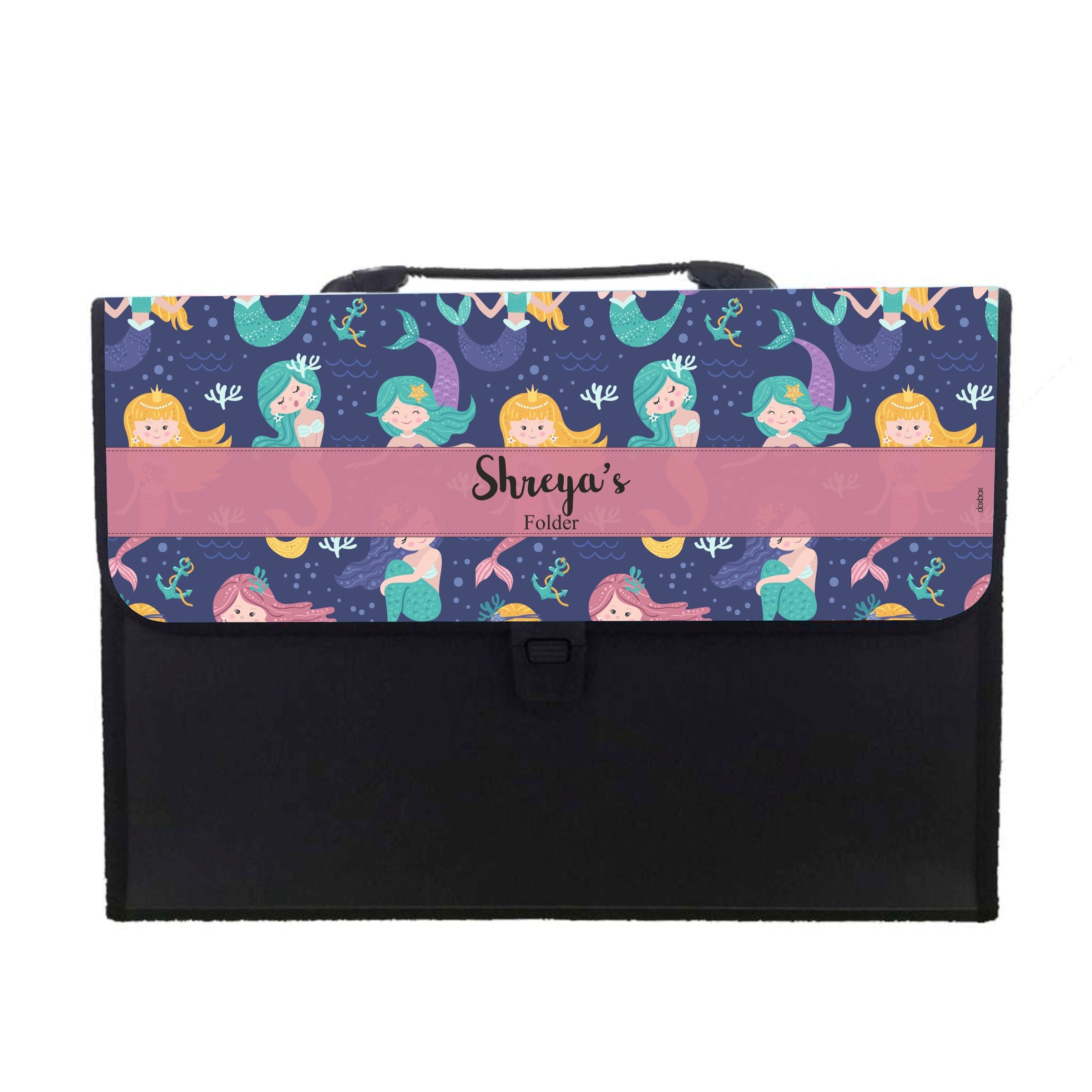 Mermaid Code Folder Personalised Expanding Folder | Mermaid Pattern – mumma.com