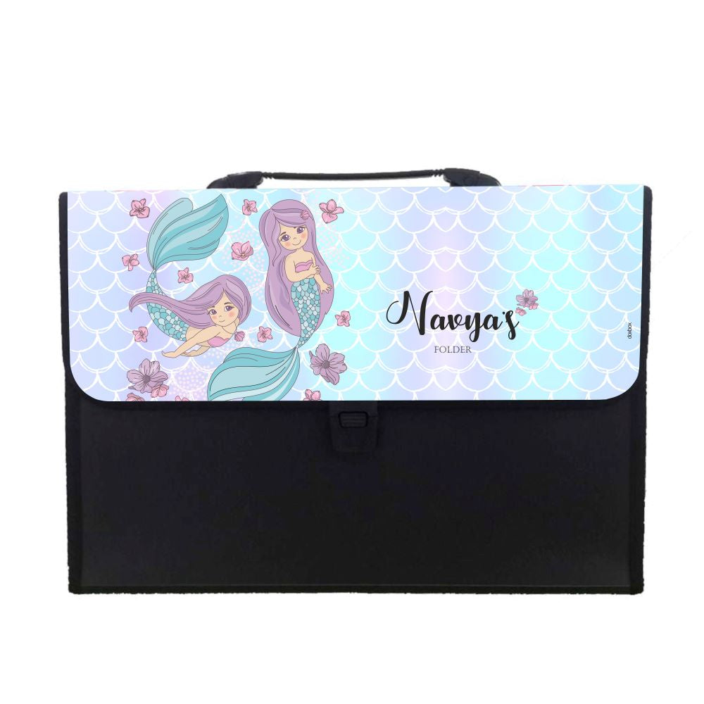 Mermaid Code Folder Personalised Expanding Folder | Mermaids – mumma.com