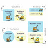 Personalised Mixed Labels | Construction Vehicle