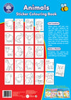 Animals Sticker Colouring Book