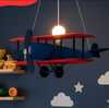 Blue Vintage Aeroplane Lamp