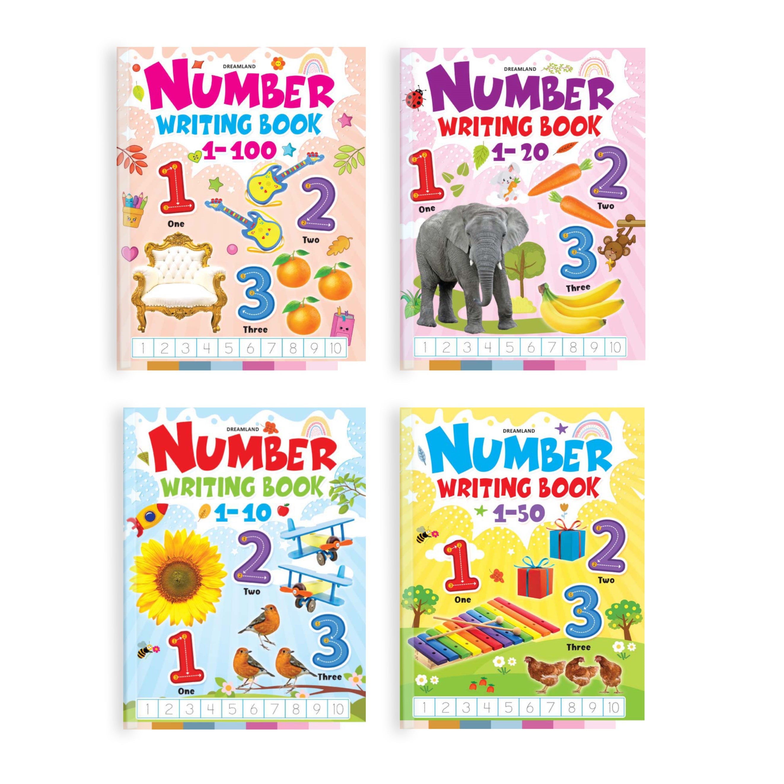Numbers Book Sample Number Writing book (4 titles) Pack – mumma.com