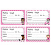 Personalised School Book Labels | Paris Girl