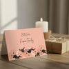 Personalised Gift Notecards | Peach Floral