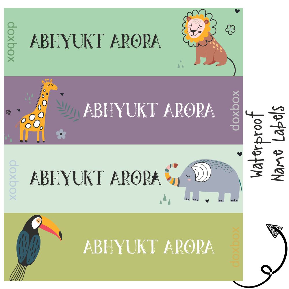 Personalised Name Labels | Wildlife – mumma.com