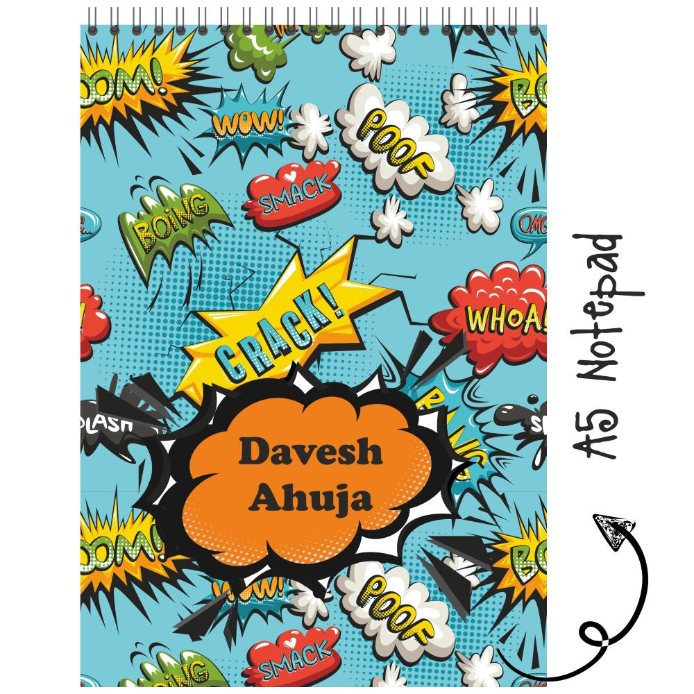 Notepad Comic Backside Image Personalised Notepad | Comic – mumma.com
